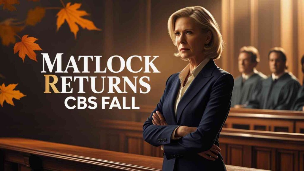 Matlock Returns CBS Fall promotional courtroom drama scene